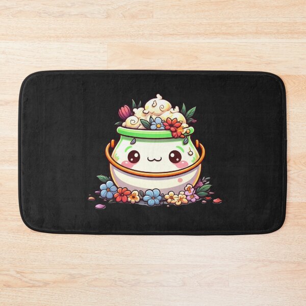 Item preview, Kawaii Witch Cauldron Popcorn with Flowers | Cute Chibi Halloween Design designed and sold by ColorSplash123.