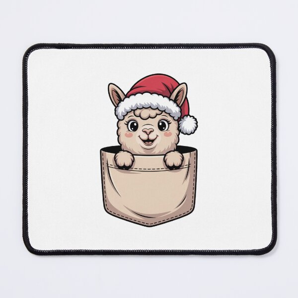 Item preview, Christmas Alpaca in Pocket designed and sold by NicolasGlowArt.