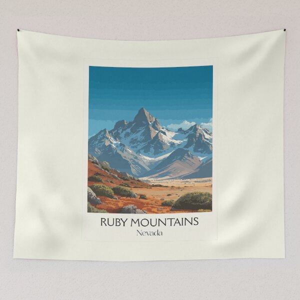 Item preview, Ruby Mountains Nevada Poster | Vintage Lamoille Canyon & Alpine Peaks Art designed and sold by TuncGK.
