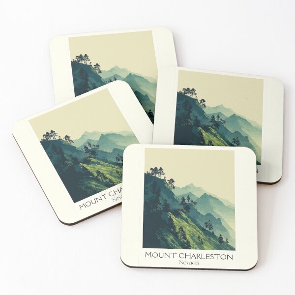 Item preview, Mount Charleston Nevada Poster | Vintage Spring Mountains & Misty Peaks Art designed and sold by TuncGK.