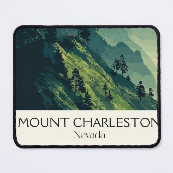 Item preview, Mount Charleston Nevada Poster | Vintage Spring Mountains & Misty Peaks Art designed and sold by TuncGK.