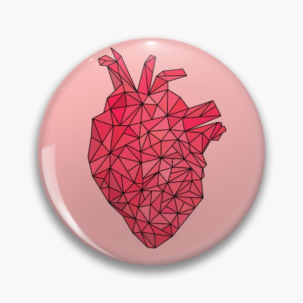 Aperçu de l'œuvre Coeur géométrique créée et vendue par ImogenTangles.