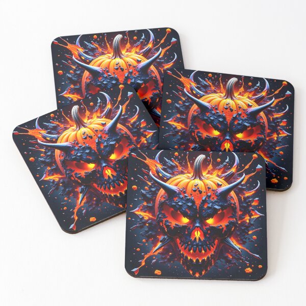 Item preview, Helloween Metal Pumpkin tshirt designed and sold by artmanikin.