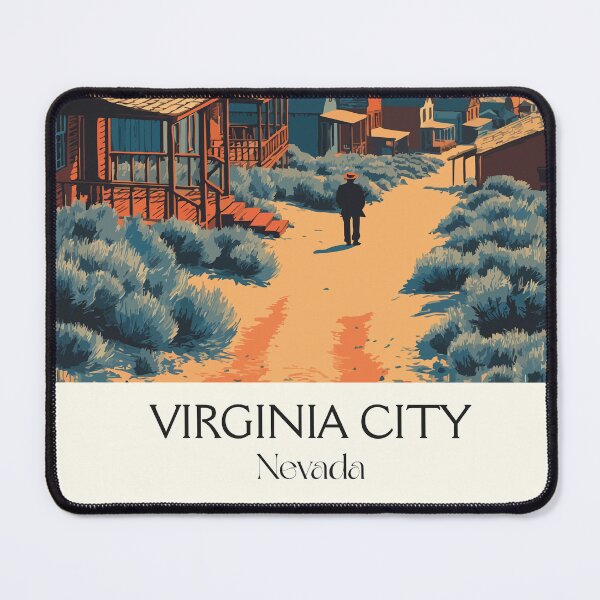 Item preview, Virginia City Nevada Poster | Vintage Old West & Comstock Lode Town Art designed and sold by TuncGK.