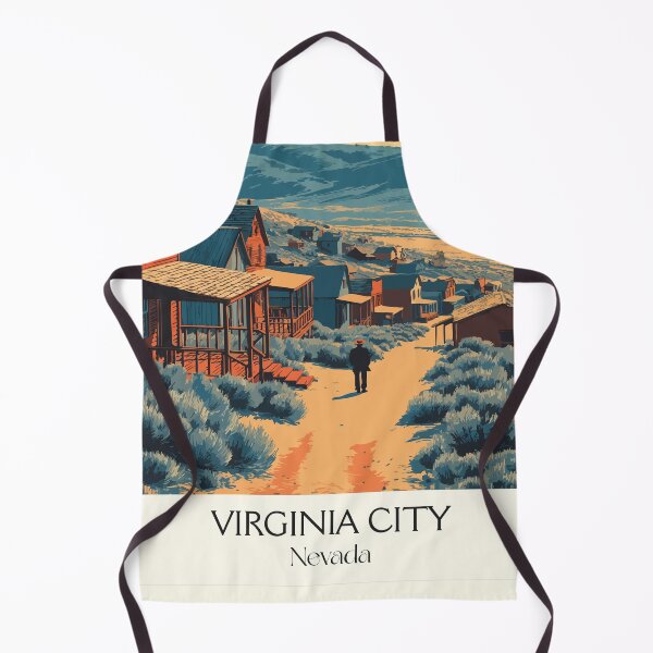 Item preview, Virginia City Nevada Poster | Vintage Old West & Comstock Lode Town Art designed and sold by TuncGK.