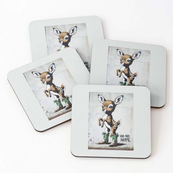 Item preview, Brown Chibi Fawn Bringing a Rebellious Holiday Mood designed and sold by SplashTastic.