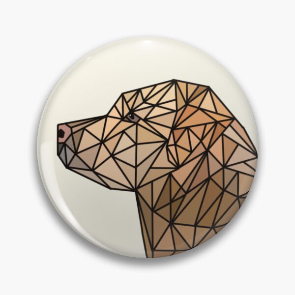 Item preview, Geometric Golden Labrador Retriever  designed and sold by ImogenTangles.