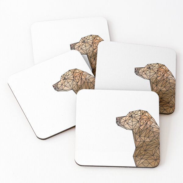 Item preview, Geometric Golden Labrador Retriever  designed and sold by ImogenTangles.