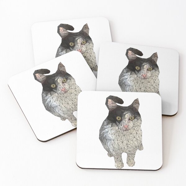 Item preview, Geometric House Cat designed and sold by ImogenTangles.