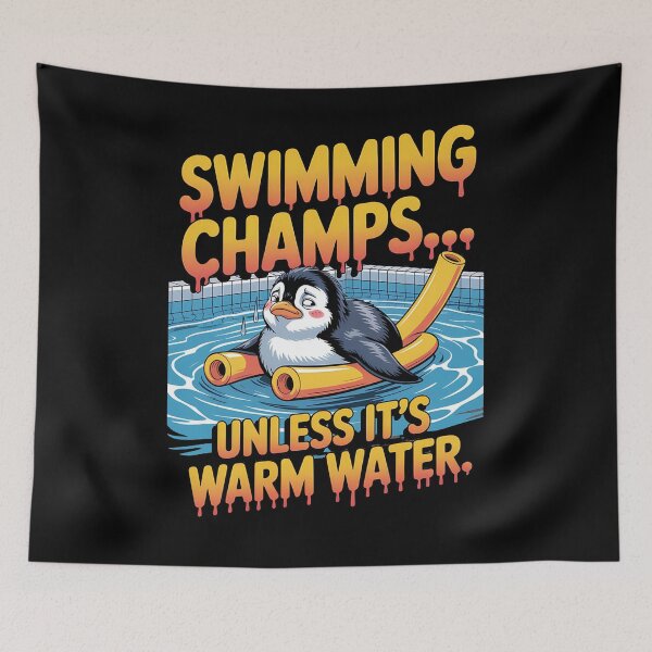 Item preview, Surfing penguin - sarcastic penguin - penguin sports - cute penguin - arcastic animal - hilarious penguin -  sarcastic workout  -penguin sports fan designed and sold by JansenGS.