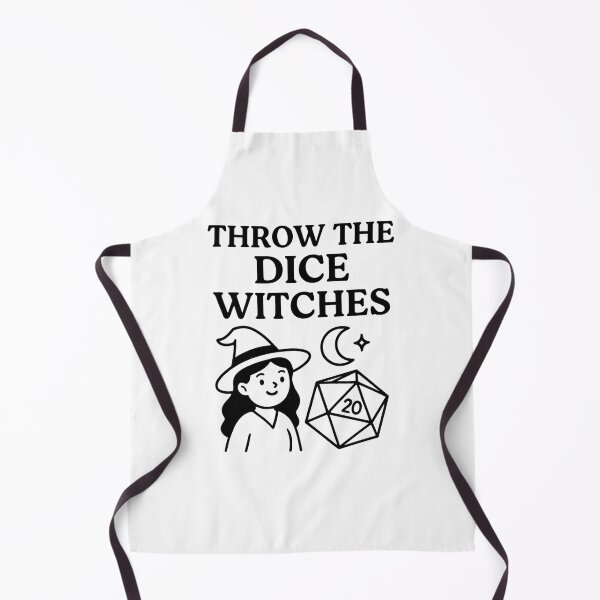 Item preview, Throw The Dice Witches Funny DnD Gamer Design designed and sold by SlomianyPisarz.