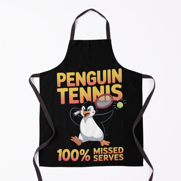 Item preview, Penguin tennis - sarcastic penguin - penguin sports - cute penguin - arcastic animal - hilarious penguin -  sarcastic workout  -penguin sports fan designed and sold by JansenGS.