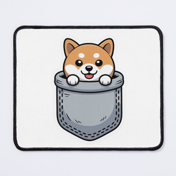 Item preview, Shiba in Pocket designed and sold by NicolasGlowArt.