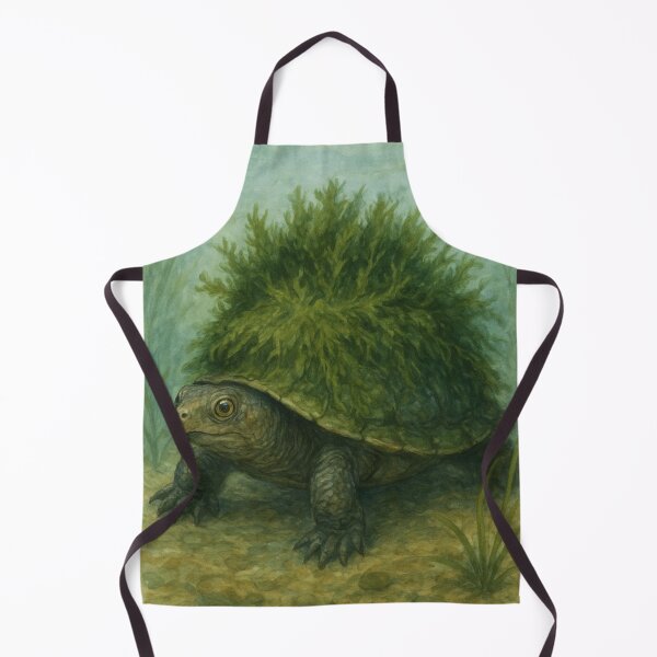Item preview, Mary River Turtle Artwork – Rare Algae-Covered Freshwater Turtle designed and sold by NocturnalNook.