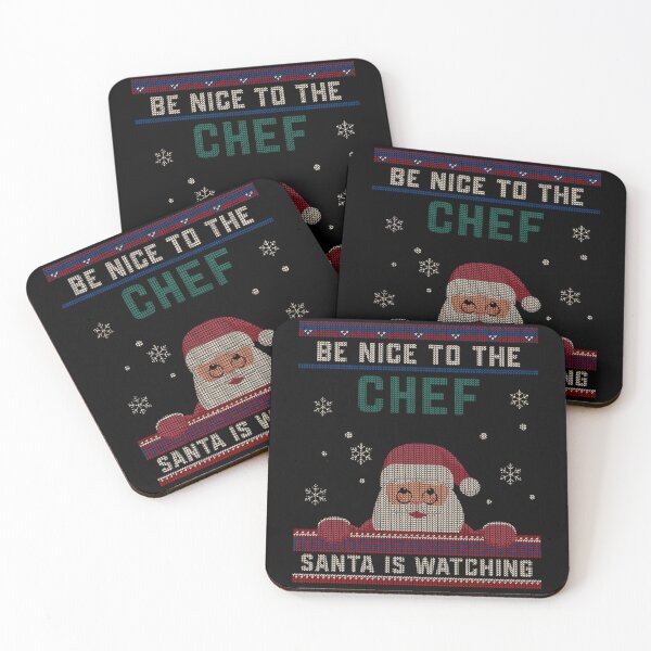 Item preview, Be Nice To The Chef Santa Is Watching Christmas Funny Gift designed and sold by louissha.