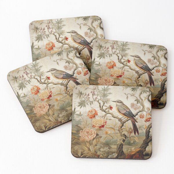 Item preview, Silk Floral Wildflowers Birdy Carpet designed and sold by GrinGalore.