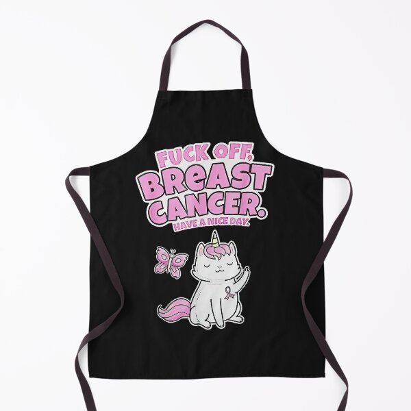 Item preview, Canker-Unicorn-Cat-Butterfly-Funny-Fuck-Off-Breast-Cancer designed and sold by giptrocac.