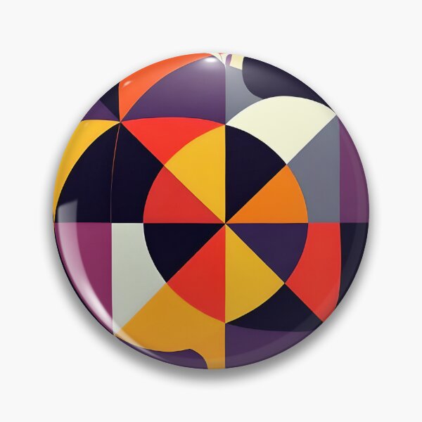 Item preview, colorful geometric round abstract design designed and sold by SmashingDeals.