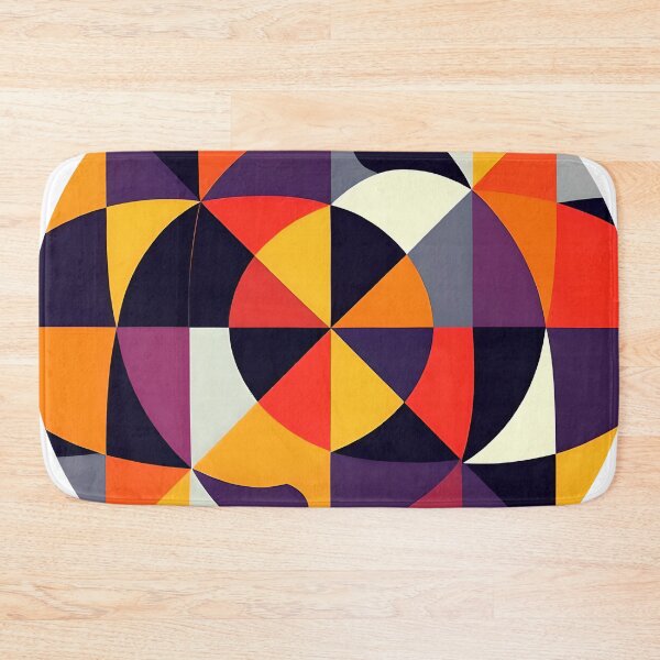 Item preview, colorful geometric round abstract design designed and sold by SmashingDeals.