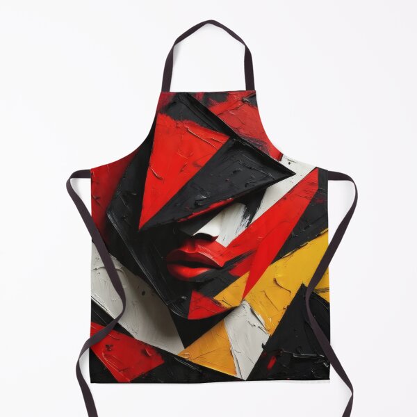 Item preview, Geometric Abstract Face in Bold Colors designed and sold by Ombrya.