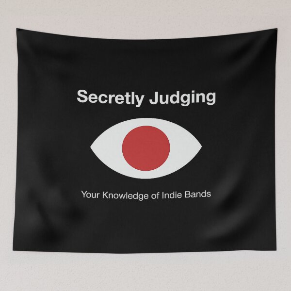 Item preview, Secretly Judging Your Knowledge of Indie Bands Premium designed and sold by marlymanhattan7.