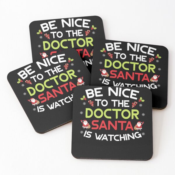Item preview, Be Nice To The Doctor Santa Is Watching Ugly Sweater Christmas designed and sold by louissha.
