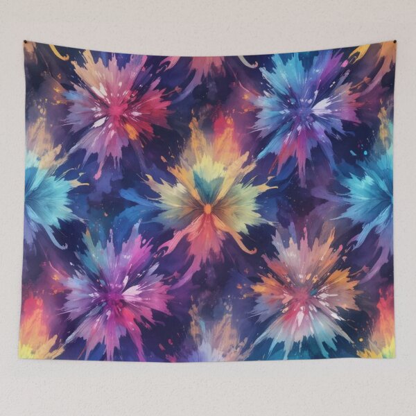 Item preview, Vibrant Floral Starbursts designed and sold by InezPhotography.