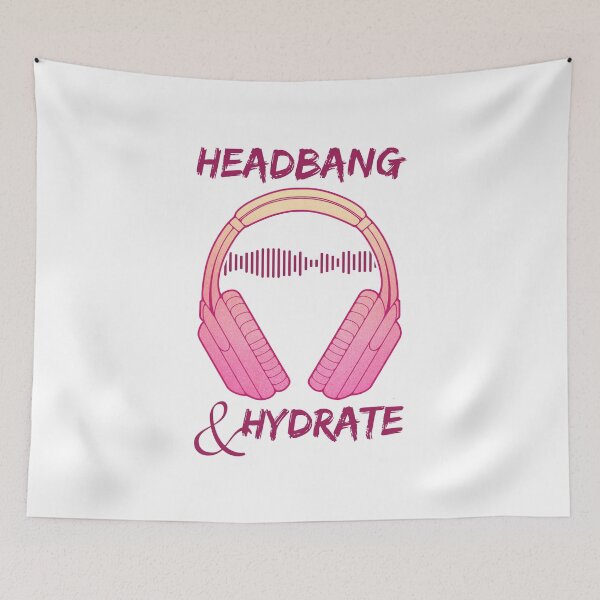 Item preview, Headphones | Headbang And Hydrate designed and sold by ObsidianDaz.