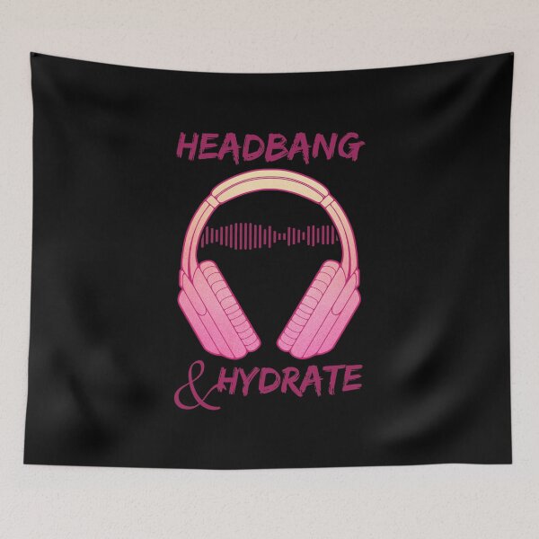 Item preview, Headphones | Headbang And Hydrate designed and sold by ObsidianDaz.