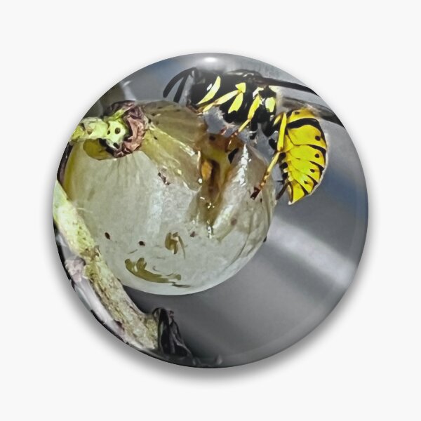 Item preview, „Wespe auf Trauben – Natur im Detail“ : „Wasp on Grapes – Nature in Detail“ designed and sold by Yaroplanner.