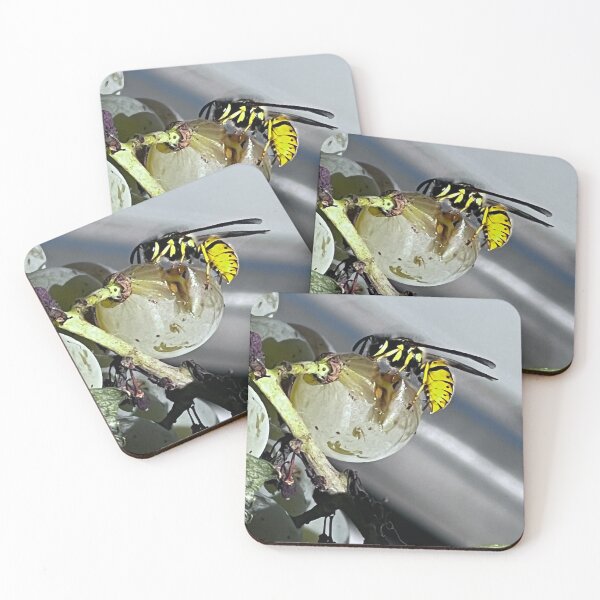 Item preview, „Wespe auf Trauben – Natur im Detail“ : „Wasp on Grapes – Nature in Detail“ designed and sold by Yaroplanner.