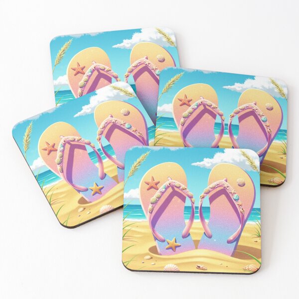 Item preview, Two flip-flaps with seashell classic tshirt designed and sold by anandsiva2703.