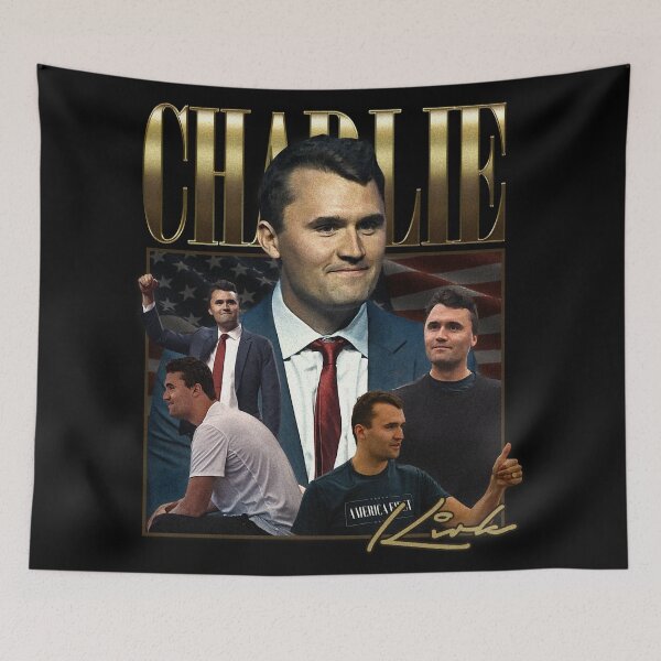 Item preview, Charlie Kirk Vintage Retro Bootleg designed and sold by MadShroomPrints.