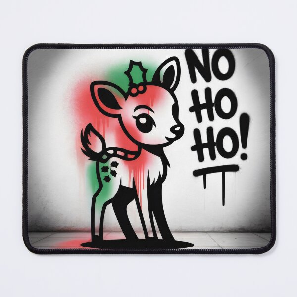 Item preview, Cheeky Holiday Fawn and the “NO HO HO!” Graffiti designed and sold by SplashTastic.