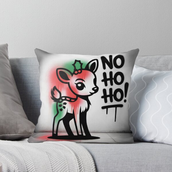 Item preview, Cheeky Holiday Fawn and the “NO HO HO!” Graffiti designed and sold by SplashTastic.