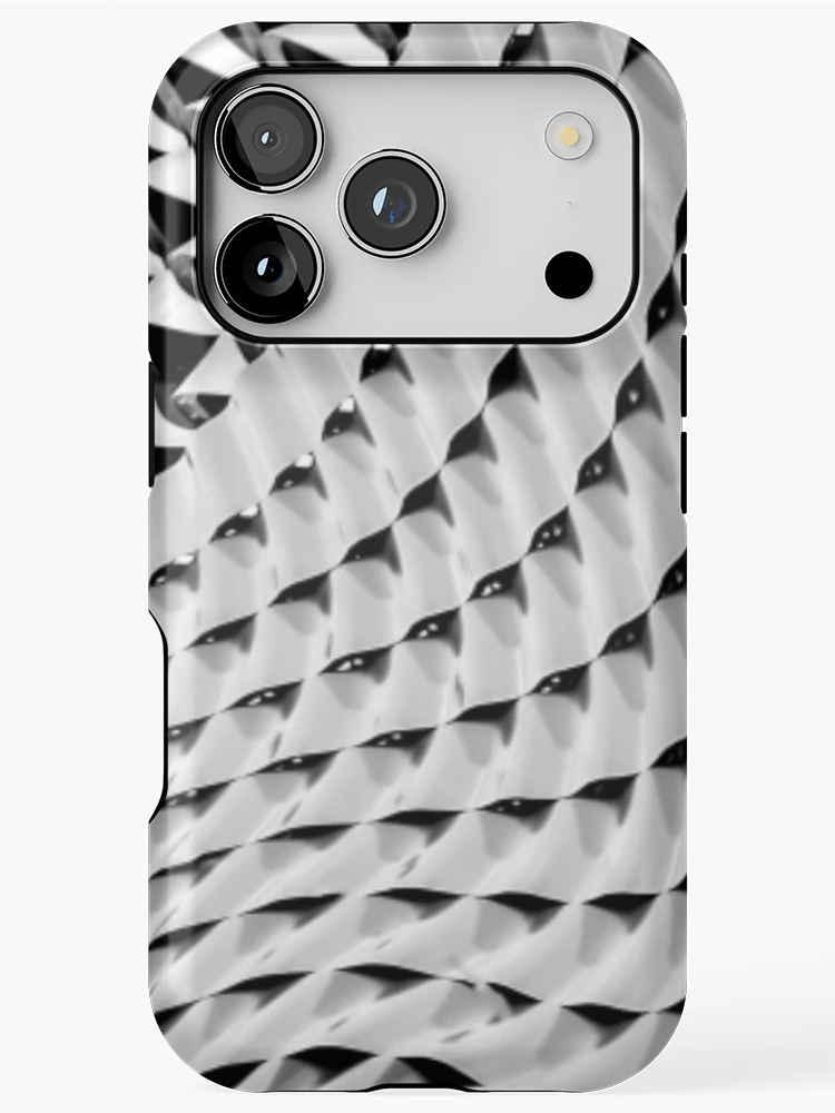Thumbnail 1 of 4, iPhone Case, Metallic Ripple Wave Pattern designed and sold by Monique Prince.