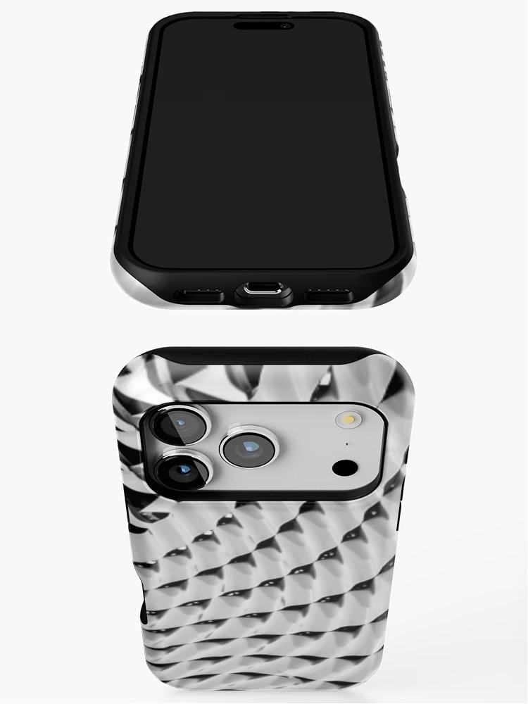 Thumbnail 3 of 4, iPhone Case, Metallic Ripple Wave Pattern designed and sold by Monique Prince.