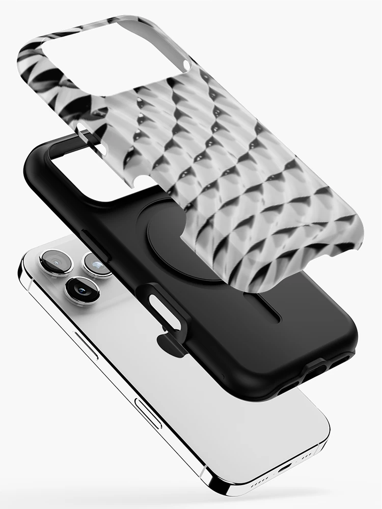 Thumbnail 2 of 4, iPhone Case, Metallic Ripple Wave Pattern designed and sold by Monique Prince.