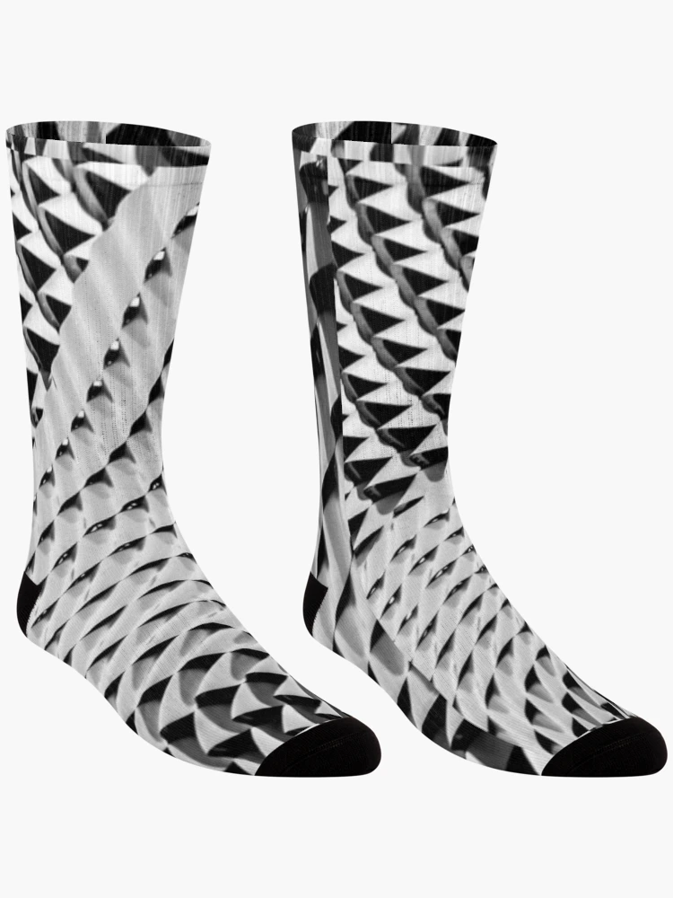 Thumbnail 3 of 5, Socks, Metallic Ripple Wave Pattern designed and sold by Monique Prince.