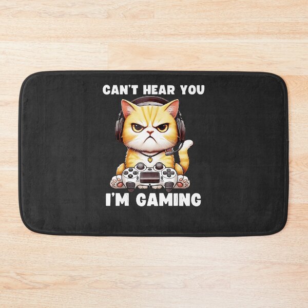 Item preview, Can'T-Hear-You-I'M-Gaming-Funny-Cat-Video-Gamers-Headset-(1) designed and sold by rappadfdeuin.