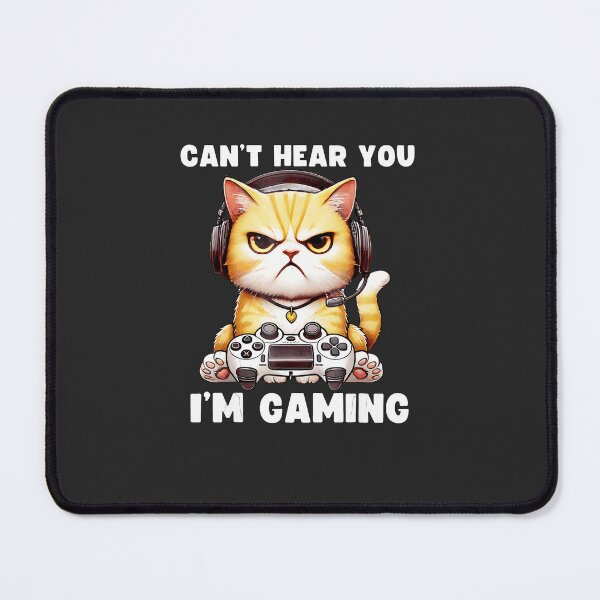 Item preview, Can'T-Hear-You-I'M-Gaming-Funny-Cat-Video-Gamers-Headset designed and sold by rappadfdeuin.