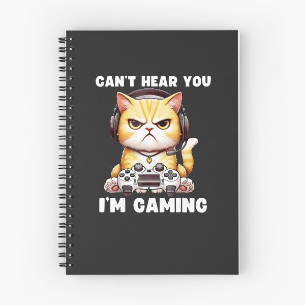 Item preview, Can'T-Hear-You-I'M-Gaming-Funny-Cat-Video-Gamers-Headset designed and sold by rappadfdeuin.
