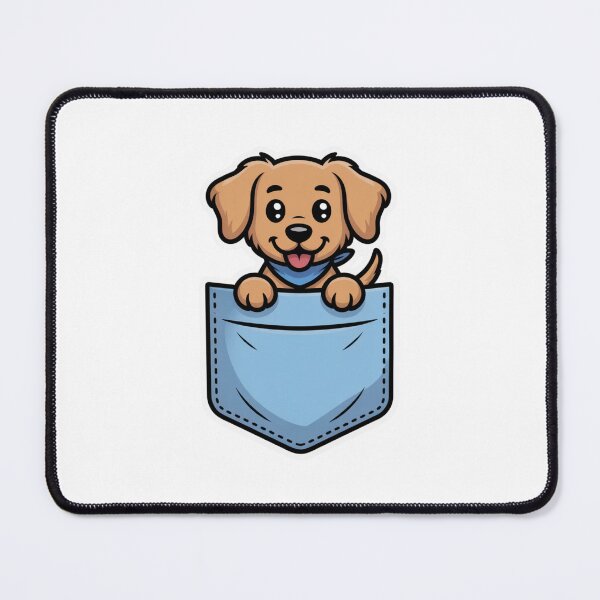 Item preview, Cute dog in Pocket designed and sold by NicolasGlowArt.