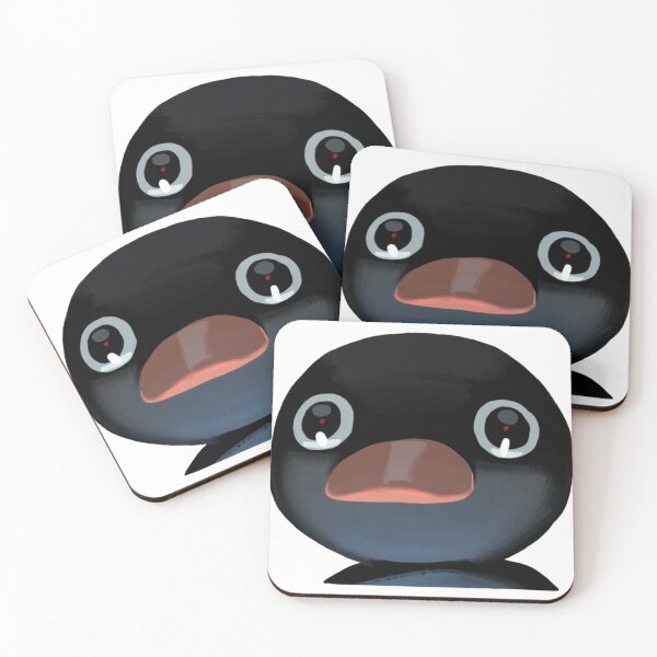 Item preview, Terrified Pingu Meme (Light Blue Bg) designed and sold by Reymundortiz.