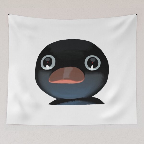 Item preview, Terrified Pingu Meme (Light Blue Bg) designed and sold by Reymundortiz.