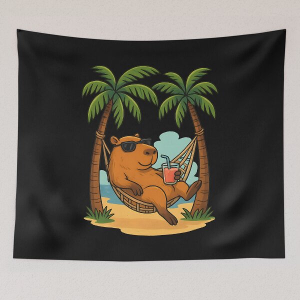 Item preview, Chilling Capybara. designed and sold by Raubee.