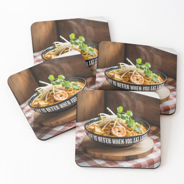 Item preview, Life Is Better When You Eat Laksa Bowl – Funny Food Photo Design designed and sold by EmeraldeaArt.