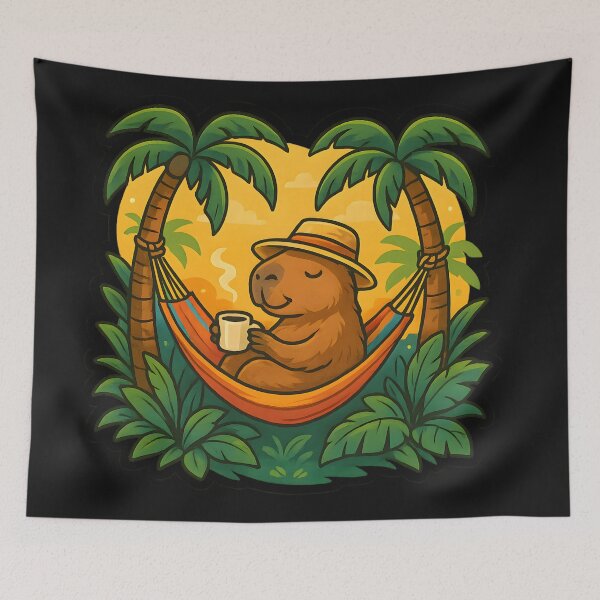 Item preview, Other Chilling Capybara. designed and sold by Raubee.