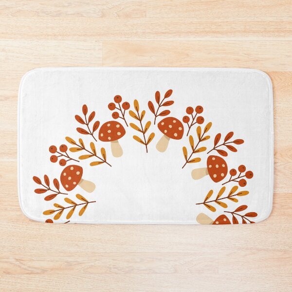 Item preview, Autumn wreath of forest berry, leaves and mushrooms. Woodland decorative fall elements designed and sold by CHERRY--SHOP.