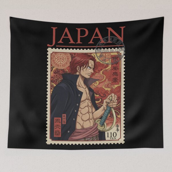 Item preview, Japan Postal Stamp Shanks designed and sold by MadShroomPrints.